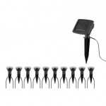 Tarmo saulės &scaron;viesos girlianda su smeigtukais, 10 LED lempučių &ndash; stilingas lauko ap&scaron;vietimas