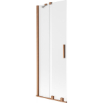 Vonios sienelė Mexen Velar, 75 x 150 cm, Brushed copper/matinis stiklas