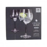 Džinio ir toniko taurės, kri&scaron;tolinės, 4 dalių rinkinys, 620 ml, eleganti&scaron;kas kristalas