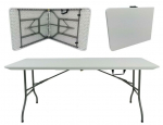 Sulankstomas lauko stalas Party, 240x76x74 cm, baltas