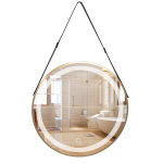 Veidrodis Luma LED, Brushed Gold, 60 cm