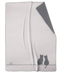 CAW&Ouml; pledas Cute Cats Wohndecke You & Me, 150x200 cm