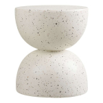 &Scaron;oninis staliukas 40x40x45 cm balta (off white) Fiberclay