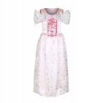 Rožinė princesės suknelė 130/140 cm, Karnavalui