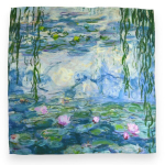 &Scaron;ilkinė skarelė i&scaron; Mulberry &scaron;ilko MONET 49x49cm 000099