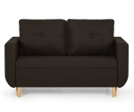 DORO dvivietė sofa su miegojimo funkcija, ruda