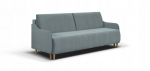 Sofa-lova BEST 3-vietė &scaron;viesiai pilka su miegojimo funkcija ir laikymo vieta