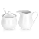 Cukrinė ir grietinėlė porcelianas balta 3 el. 250 ml 12x7x95 cm Orion