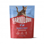 CARNILOVE ACTIVE Cat Salmon & Turkey Sterilised sausas pa&scaron;aras katėms 400 g