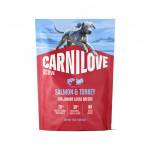 CARNILOVE ACTIVE Dog Salmon & Turkey Junior Large Breeds sausas pa&scaron;aras jauniems &scaron;unims 1,5 kg