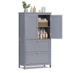 Grindinis laikymo spintelė 60x30x110 cm Pilka