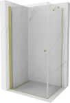 Mexen Pretoria atveriama du&scaron;o kabina 70 x 90 cm, permatoma, auksinė - 852-070-090-50-00