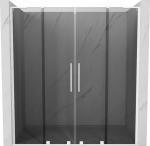 Mexen Velar L Duo stumdomos du&scaron;o durys 170 cm, grafitas, baltos - 871-170-003-42-20
