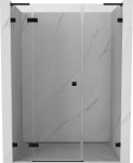 Mexen Lunar L du&scaron;o durys varstomos de&scaron;inės 120 cm, skaidrios, juodos - 834SL-120-050-70-00-P