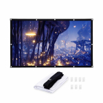 Ne&scaron;iojama projekcinė ekrano drobė 4K, 60 col., sulankstoma