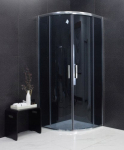 Pusapvalė du&scaron;o kabina Mexen Rio, 70x70, 80x80,90x90, grafito