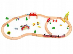 Medinis traukinys su bėgiais Ecotoys, 53 dalių