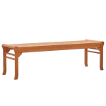 Trivietis sodo suoliukas, 150cm, eukalipto medienos masyvas, Ruda