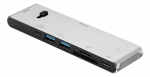&Scaron;akotuvas Deltaco USBC-HDMI21, HDMI/DisplayPort/USB-A/USB-C