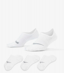 Kojinės moterims Nike Everyday Plus, baltos, 3 poros