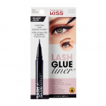 Blakstienų klijai ir akių pie&scaron;tukas Kiss Lash Glue Liner False Eyelash Glue & Eyeliner, Black, 0,7 ml