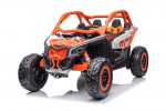 Dvivietis elektromobilis vaikams can-am Maverick 24v 4x200W, oranžinis