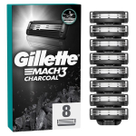 Skustuvo galvutės GILLETTE MACH3 Charcoal, 8vnt.