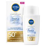 Drėkinamasis apsauginis kremas nuo saulės Nivea Sun Triple Protect SPF50+, 40 ml