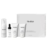 Kosmetikos rinkinys Medik8 Post-Treatment Kit: valomosios putos, 40 ml + serumas, 10 ml + apsauginis kremas SPF 50, 15 ml + kremas, 15 ml