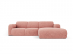 De&scaron;ininė sofa Windsor & Co Lola, 250x170x72 cm, rožinė