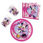 Vienkartiniai indai Minnie Mouse, 44 vnt.