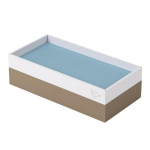 Ra&scaron;tinės priemonių dėklas Nakabayashi Kokobako KBK-301-BL, 2 dalių