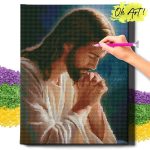 Deimantinė mozaika 5D Diamond Painting Oh Art! Religija, 40x50cm