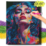 Deimantinė mozaika 5D Diamond Painting Oh Art! Mergaitė, 40x50 cm, 40x50