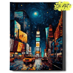 Tapyba pagal skaičius Rėmelyje Time Square Oh Art!, 40x50 cm