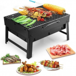 Ne&scaron;iojama turistinė &scaron;a&scaron;lykinė BBQ, 42 x 20 x 24 cm, juoda
