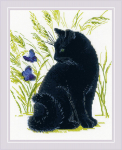 Siuvinėjimo kryželiu rinkinys Black Cat RIOL2001
