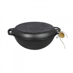 Kazanas Wok su dangčiu Grill, 12 l