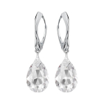 Sidabriniai auskarai moterims DiamondSky &bdquo;Moon Shine" su Swarovski kristalais DS03A117