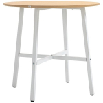 Virtuvės stalas HomCom, 80x80x76 cm., rudas