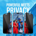 Ekrano apsauga iPhone 16 Pro Max UWF su privatumo filtru Panzer Glass Transparent Black