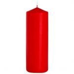 Bispol cilindrinė žvakė Red 25 cm