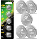 GP elementai CR2450, LITHIUM 3V, 5 vnt