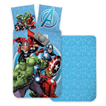 Vaiki&scaron;kas patalynės komplektas Avengers Blue 140&times;200cm, 2 dalių