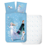 Vaiki&scaron;kas patalynės komplektas Disney Frozen Snowing Day, 100&times;135 cm, 2 dalių
