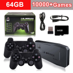 GD10 Video Game Stick 4K Console 2.4G Double Wireless Controller 40000 Games 128GB Retro Games for PS1/GBA Boy Christmas Gift