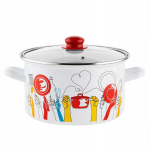 Emaliuotas puodas 22 cm 4,7 l