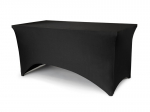 Spandex banketinė staltiesė, juoda, 183x76x74 cm