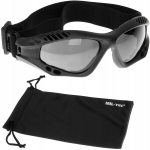 Taktiniai akiniai Mil-Tec Commando Brille Smoke, juoda