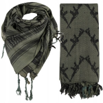 Arafato slingas Shemagh Keffiyeh Mil-Tec 110x110 cm, Olive Juoda